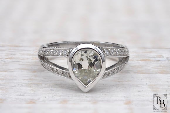 Bague diamant poire Bague diamant poire